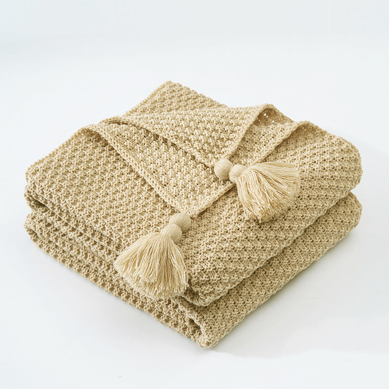 Belle Époque Tassel Knit Blanket