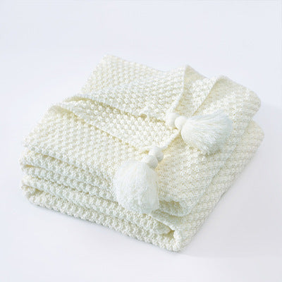 Belle Époque Tassel Knit Blanket