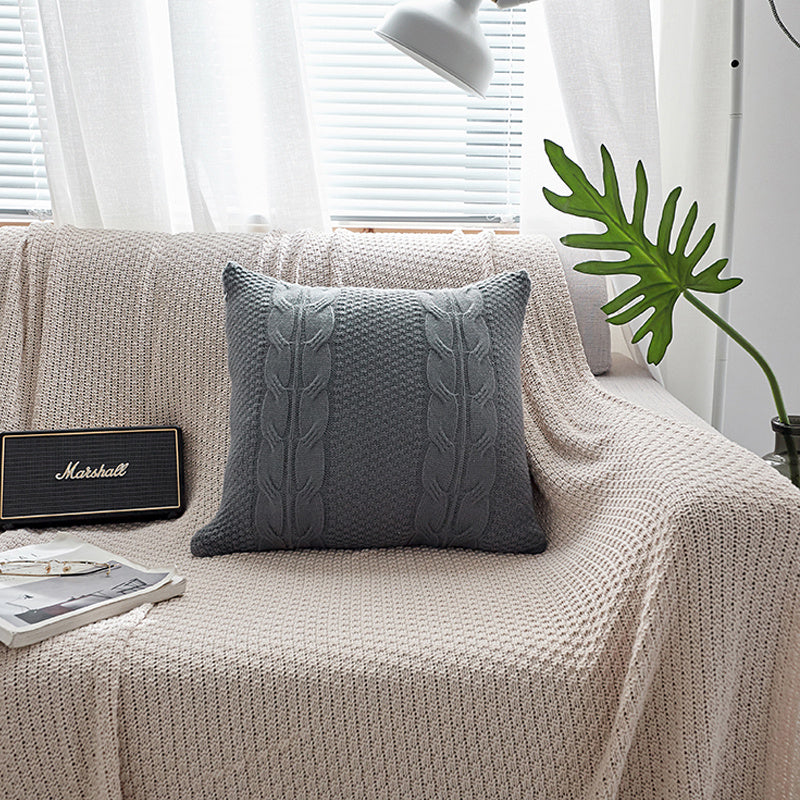 Housse de coussin en laine