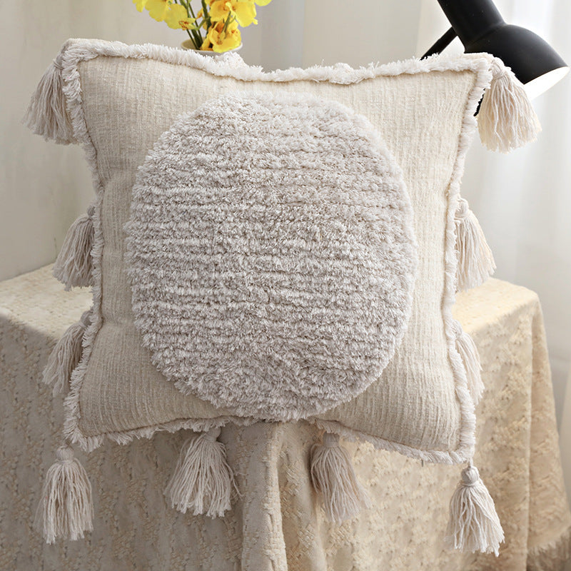 Coussin capitonné de luxe de style famille d'accueil (housse)