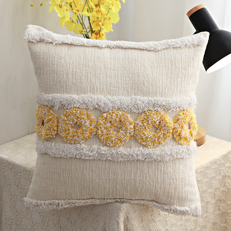 Coussin capitonné de luxe de style famille d'accueil (housse)