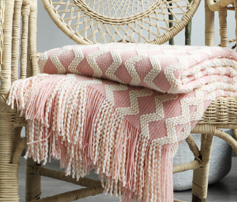 Artisanal Comfort Knitted Blanket