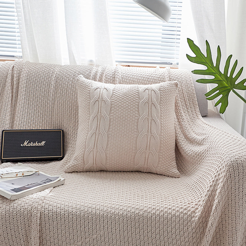 Housse de coussin en laine