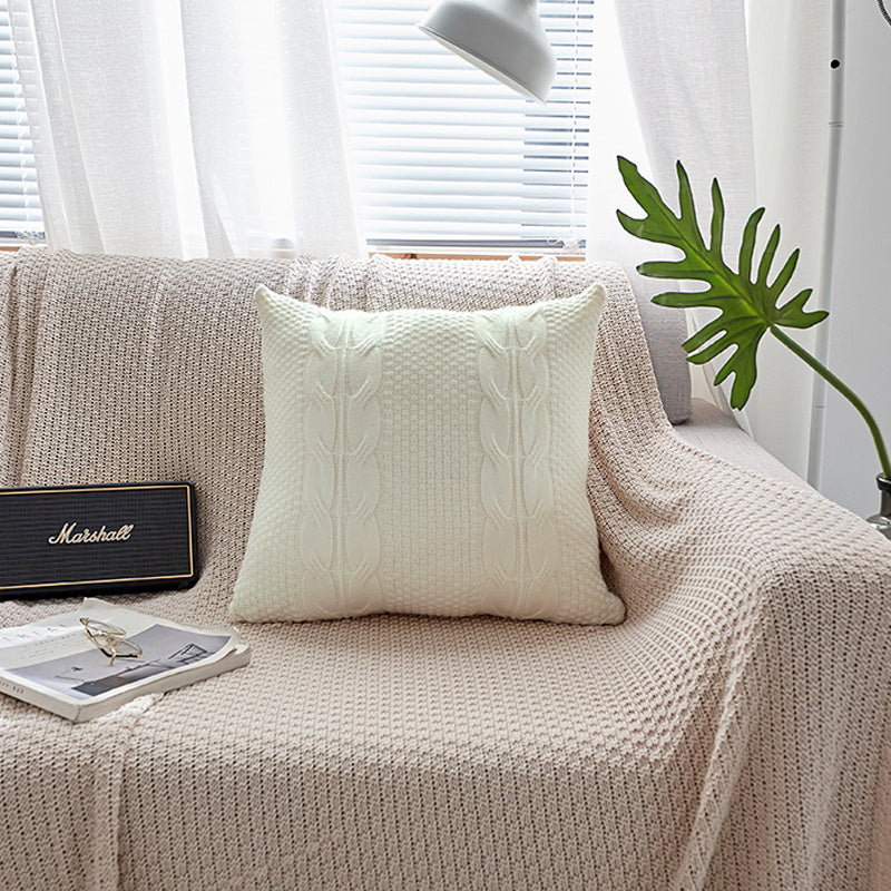 Housse de coussin en laine