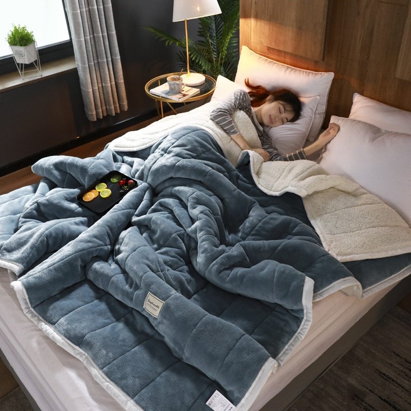Couverture polaire confortable en velours