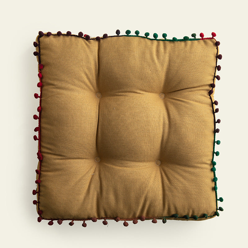 Coussin boule de fourrure Boho Luxe