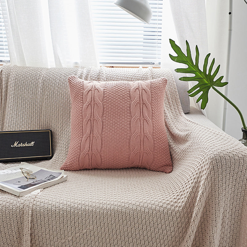 Housse de coussin en laine
