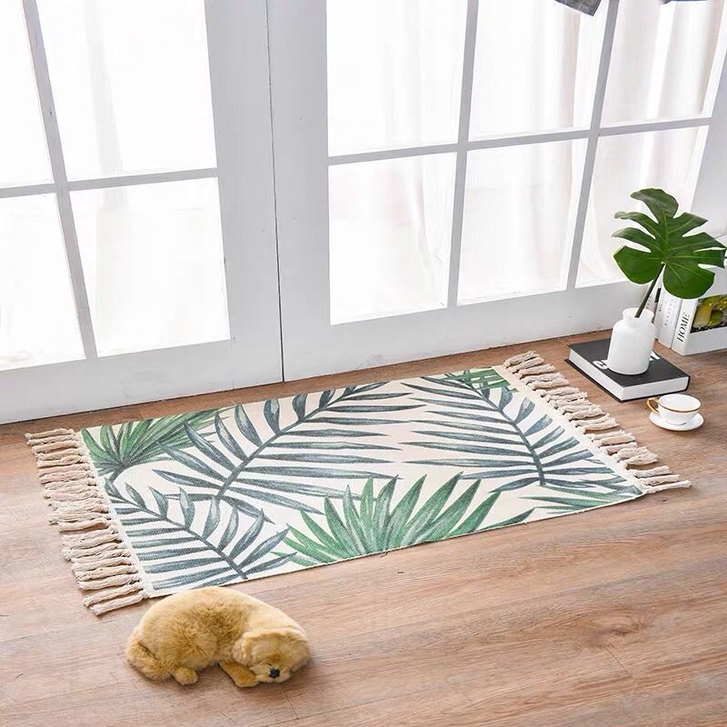 Boho Elegance Linen-Cotton Rug