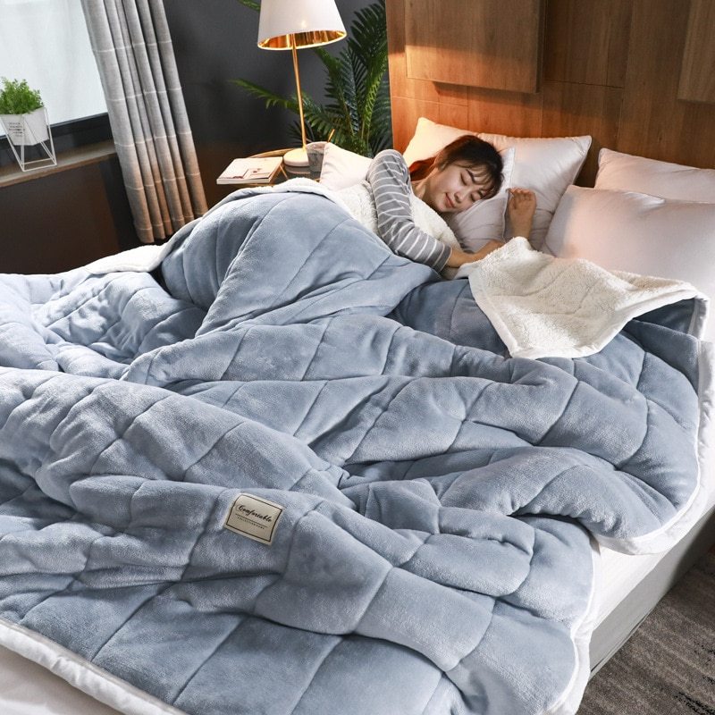 Couverture polaire confortable en velours