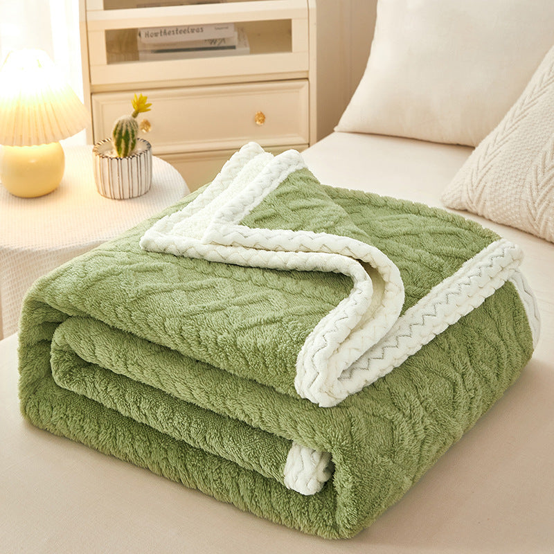 Blanket Double Thickened Warm Coral Fleece - Tranquil Touch Fleece Blanket