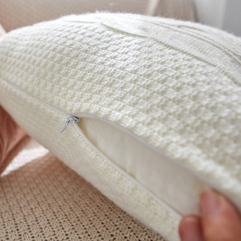 Housse de coussin en laine