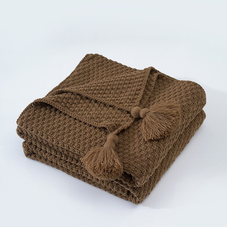 Belle Époque Tassel Knit Blanket