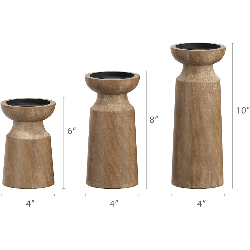 Elysian Heritage Wooden Candleholder