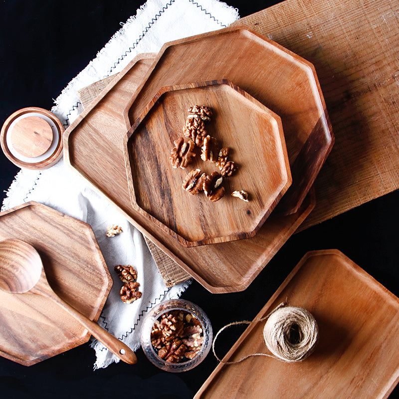 Artisan Chic Irregular Wood Tray