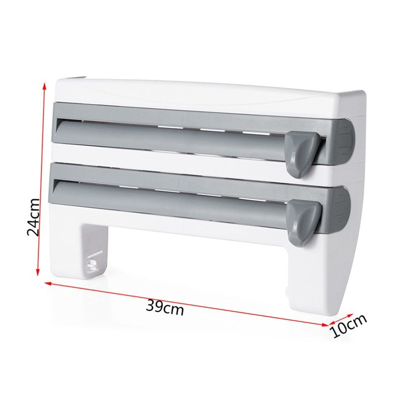 MultiWrap Kitchen Organizer - 4-In-1 Kitchen Roll Holder Dispenser