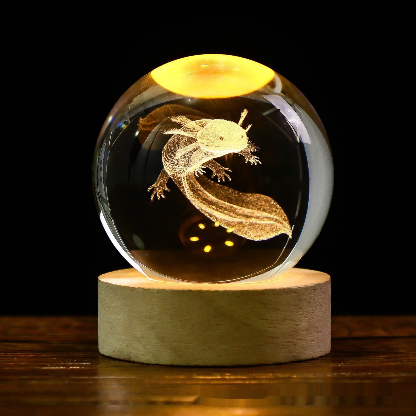 3D Luminous Starry Sky -Christmas - Planet Moon Crystal Ball Small Night Light - USB