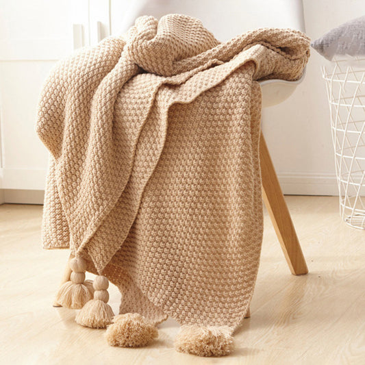 Belle Époque Tassel Knit Blanket