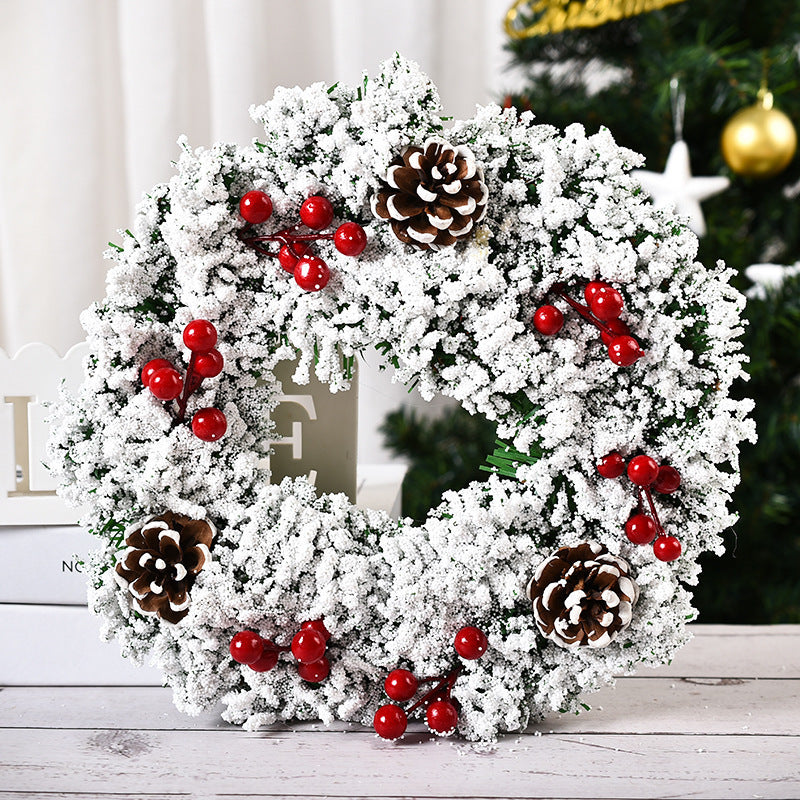 Christmas Cheer Pinecone Wreath