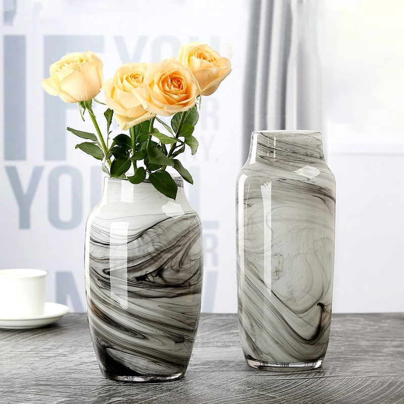 Mist & Marble Vase- Grey