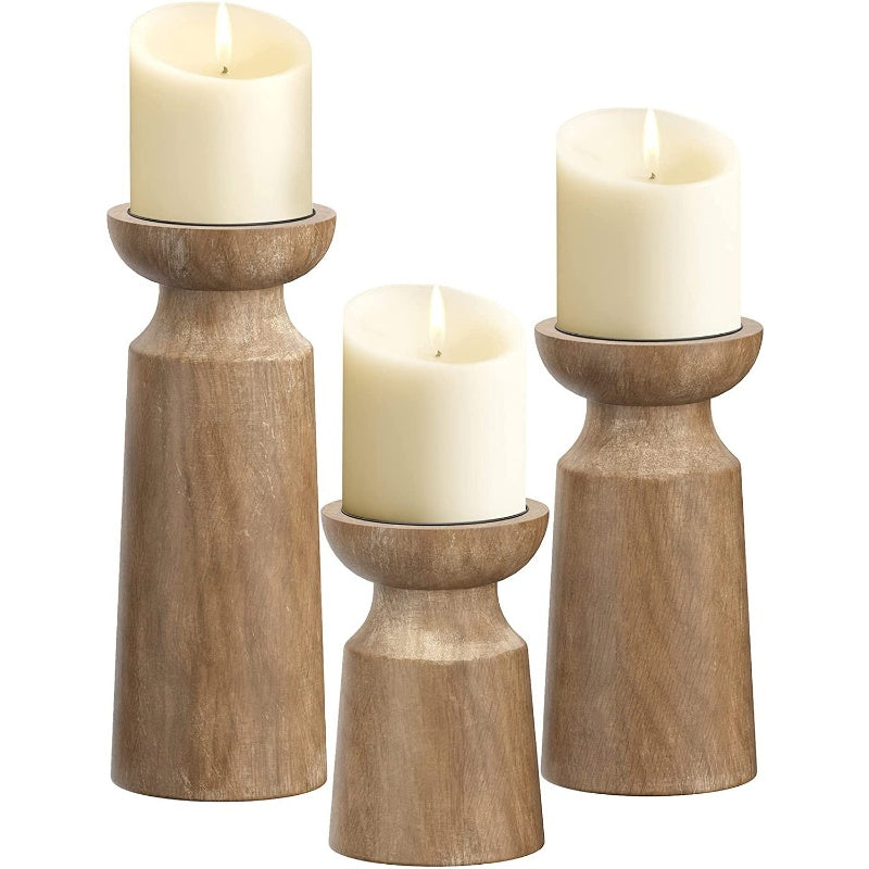 Elysian Heritage Wooden Candleholder