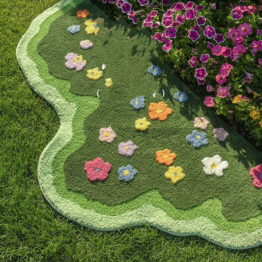 Aesthetic Floral Garden Carpet