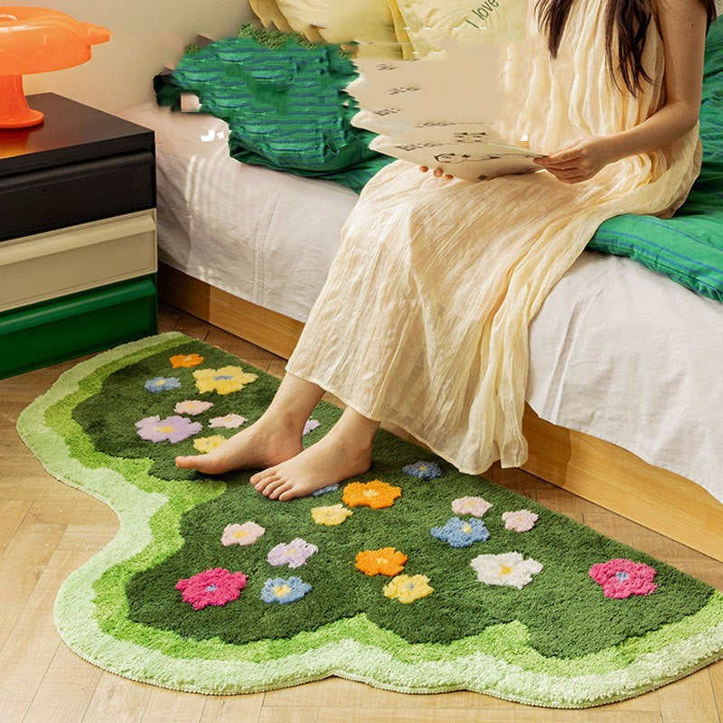 Aesthetic Floral Garden Carpet