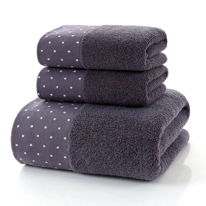 Pure Cotton Towels Three-piece Suit Thick Soft.