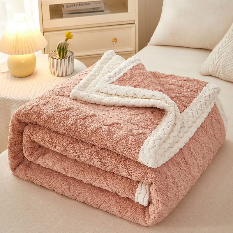 Blanket Double Thickened Warm Coral Fleece - Tranquil Touch Fleece Blanket