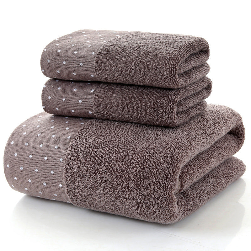 Pure Cotton Towels Three-piece Suit Thick Soft.