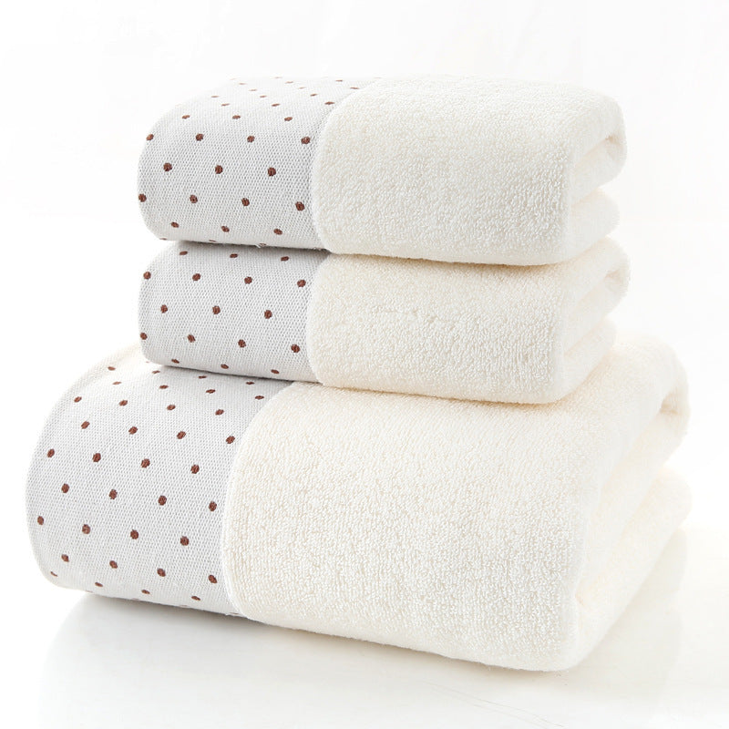 Pure Cotton Towels Three-piece Suit Thick Soft.