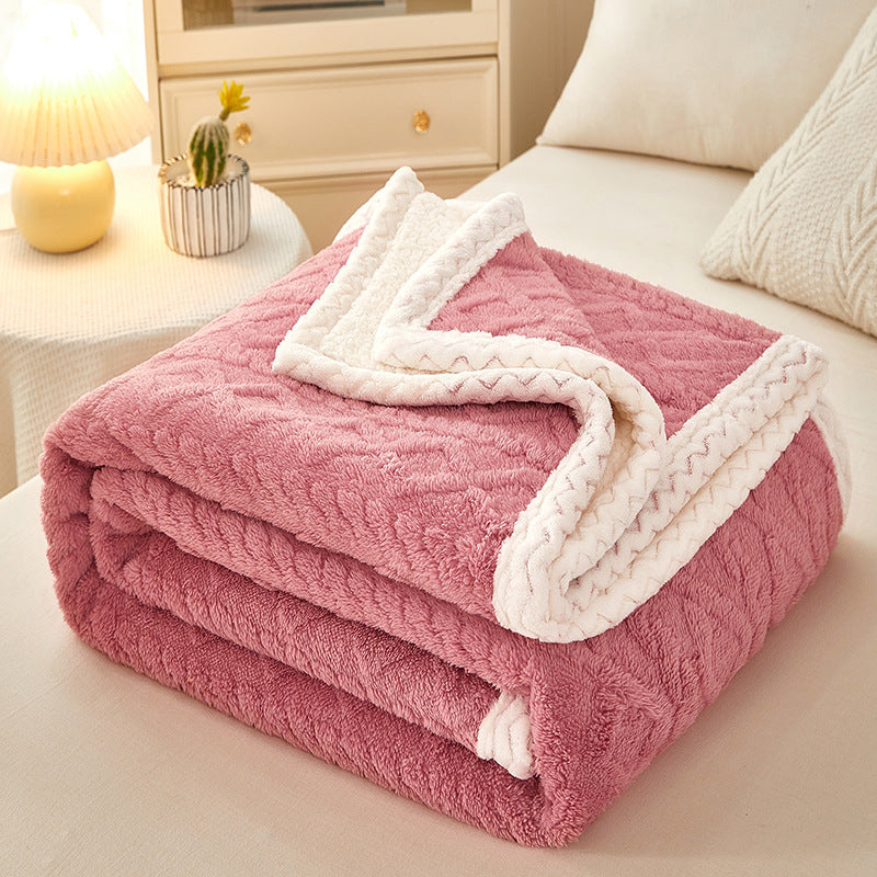 Blanket Double Thickened Warm Coral Fleece - Tranquil Touch Fleece Blanket